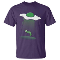 Funny Irish St Patricks Day T Shirt UFO Egg Bacon Abduction Funny