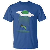 Funny Irish St Patricks Day T Shirt UFO Egg Bacon Abduction Funny