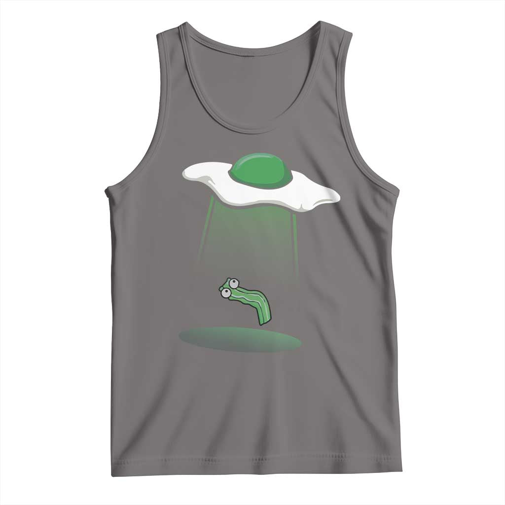Funny Irish St Patricks Day Tank Top UFO Egg Bacon Abduction Funny