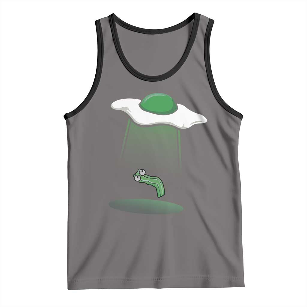 Funny Irish St Patricks Day Tank Top UFO Egg Bacon Abduction Funny
