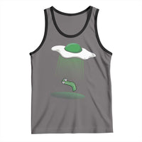 Funny Irish St Patricks Day Tank Top UFO Egg Bacon Abduction Funny
