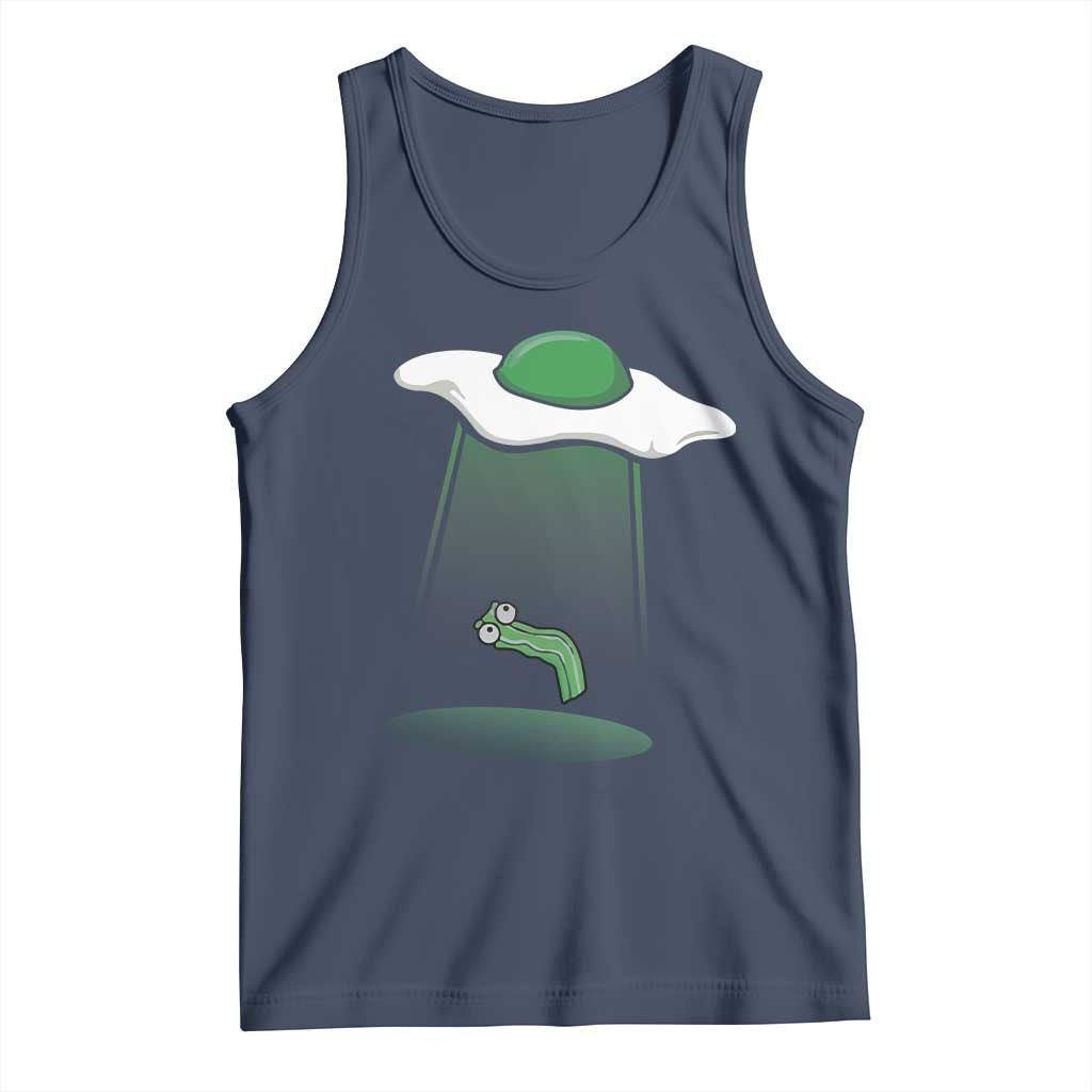 Funny Irish St Patricks Day Tank Top UFO Egg Bacon Abduction Funny