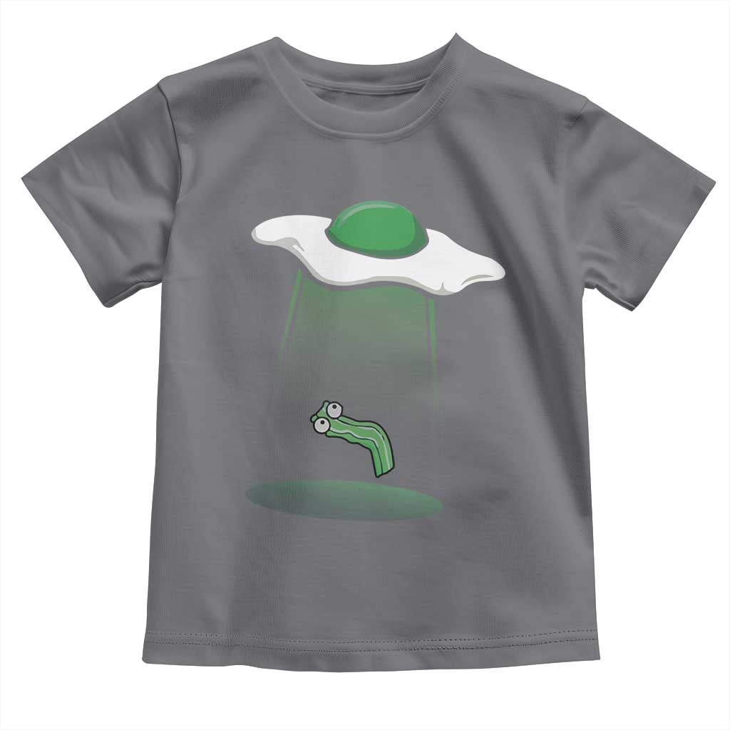 Funny Irish St Patricks Day Toddler T Shirt UFO Egg Bacon Abduction Funny