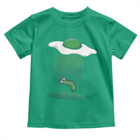 Funny Irish St Patricks Day Toddler T Shirt UFO Egg Bacon Abduction Funny