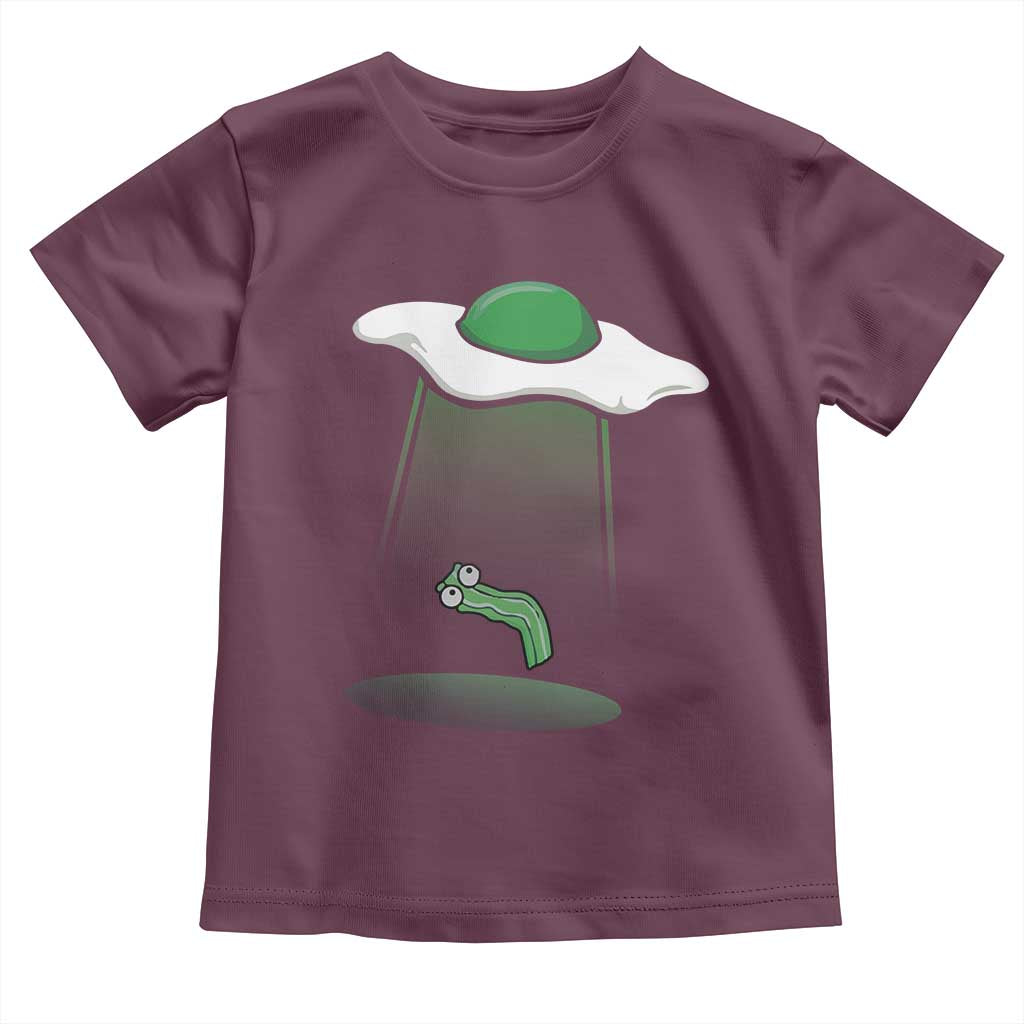 Funny Irish St Patricks Day Toddler T Shirt UFO Egg Bacon Abduction Funny