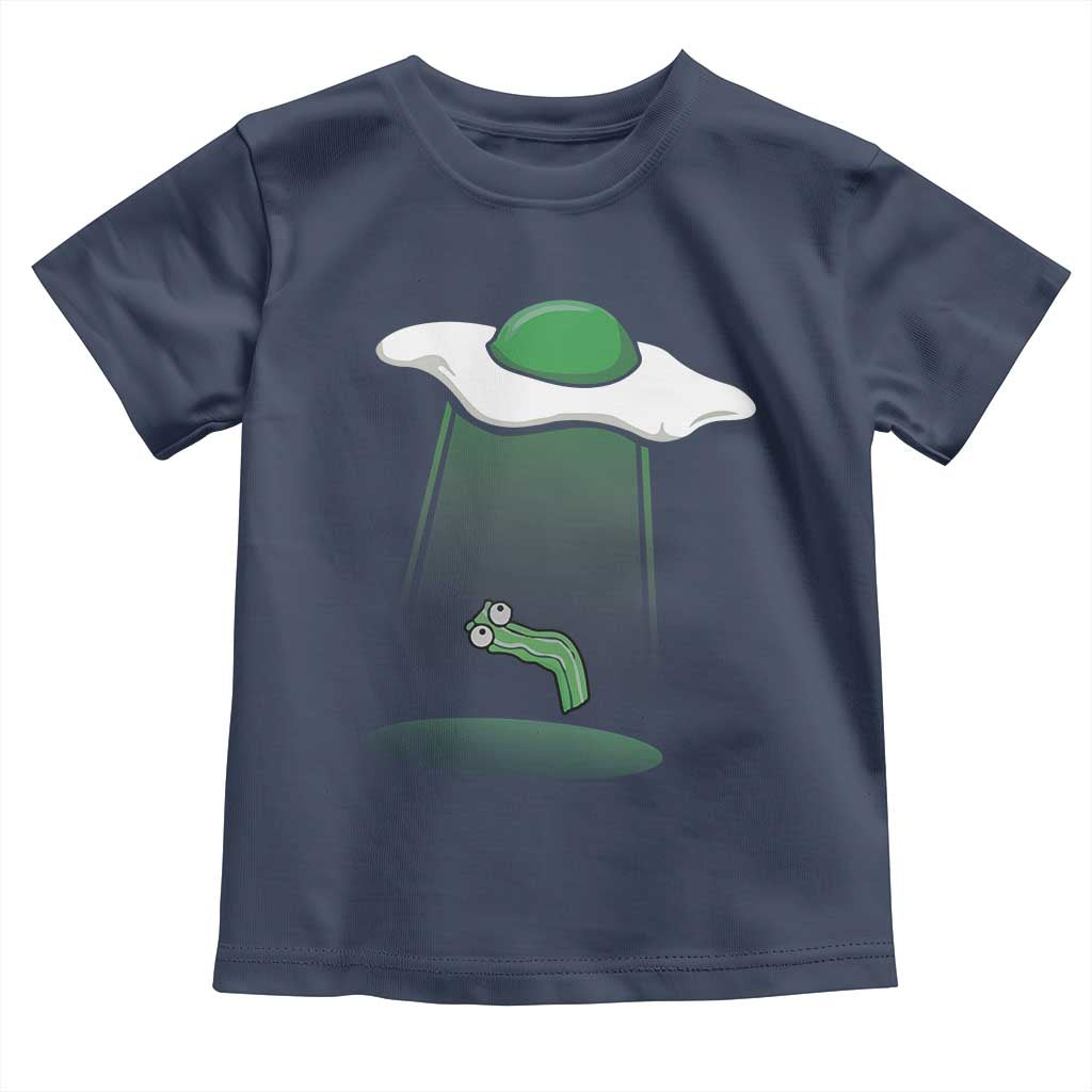 Funny Irish St Patricks Day Toddler T Shirt UFO Egg Bacon Abduction Funny