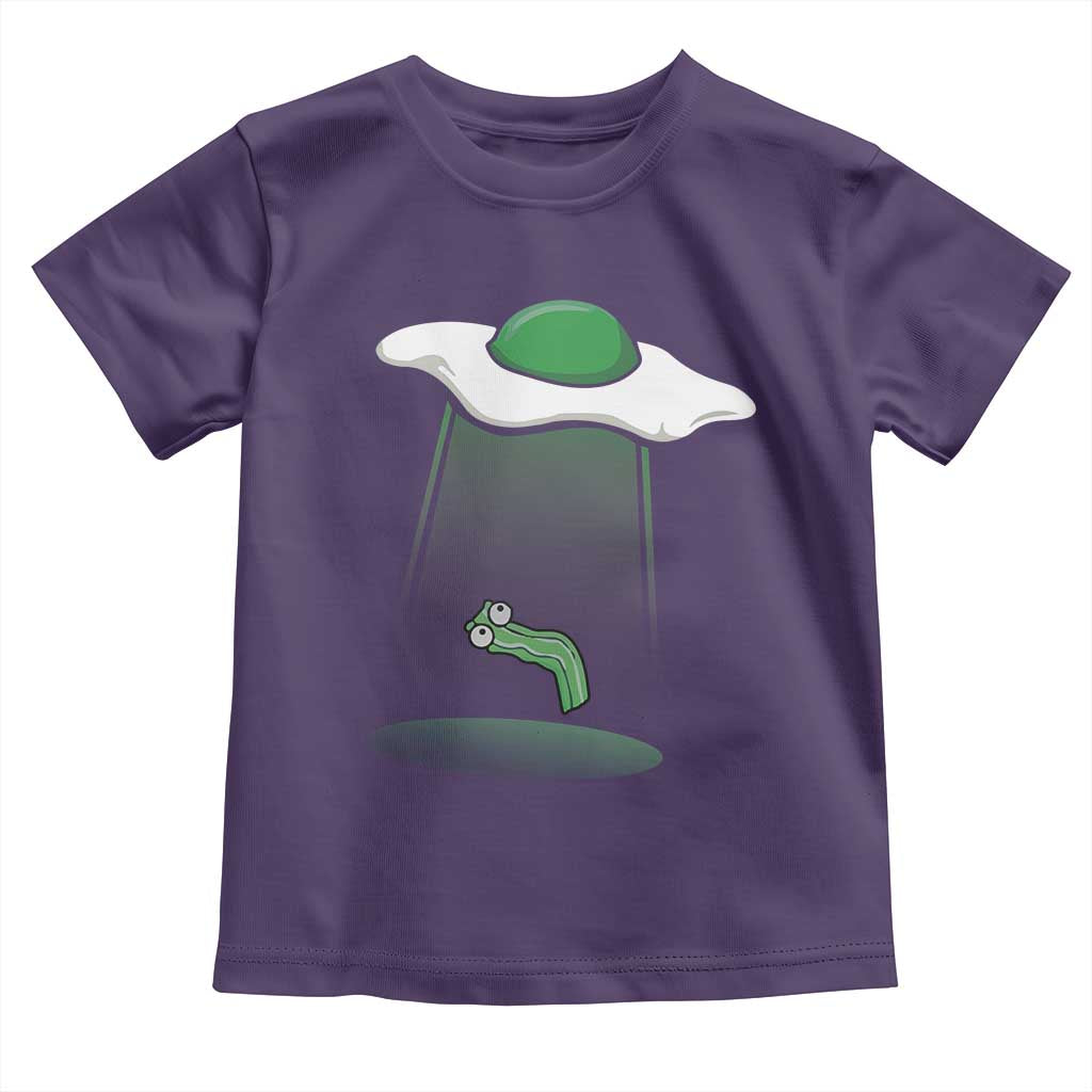 Funny Irish St Patricks Day Toddler T Shirt UFO Egg Bacon Abduction Funny