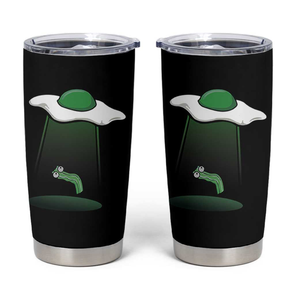 Funny Irish St Patricks Day Tumbler Cup UFO Egg Bacon Abduction Funny