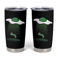 Funny Irish St Patricks Day Tumbler Cup UFO Egg Bacon Abduction Funny