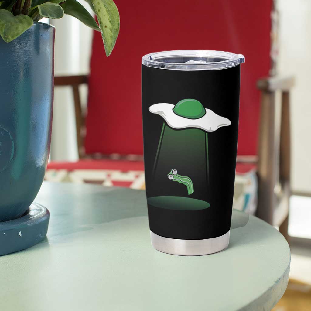 Funny Irish St Patricks Day Tumbler Cup UFO Egg Bacon Abduction Funny