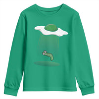 Funny Irish St Patricks Day Youth Sweatshirt UFO Egg Bacon Abduction Funny