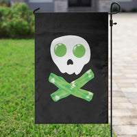 Funny St Patricks Day Garden Flag Bacon & Eggs Skull & Crossbones
