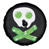 Funny St Patricks Day Spare Tire Cover Bacon & Eggs Skull & Crossbones