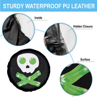 Funny St Patricks Day Spare Tire Cover Bacon & Eggs Skull & Crossbones
