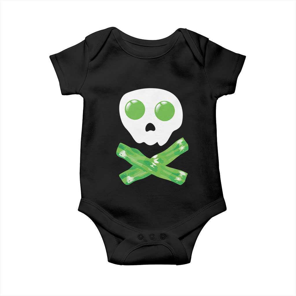 Funny St Patricks Day Baby Onesie Bacon & Eggs Skull & Crossbones