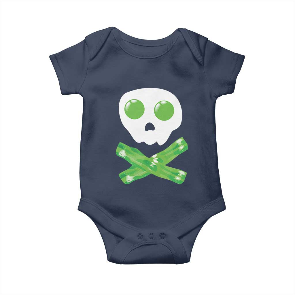 Funny St Patricks Day Baby Onesie Bacon & Eggs Skull & Crossbones