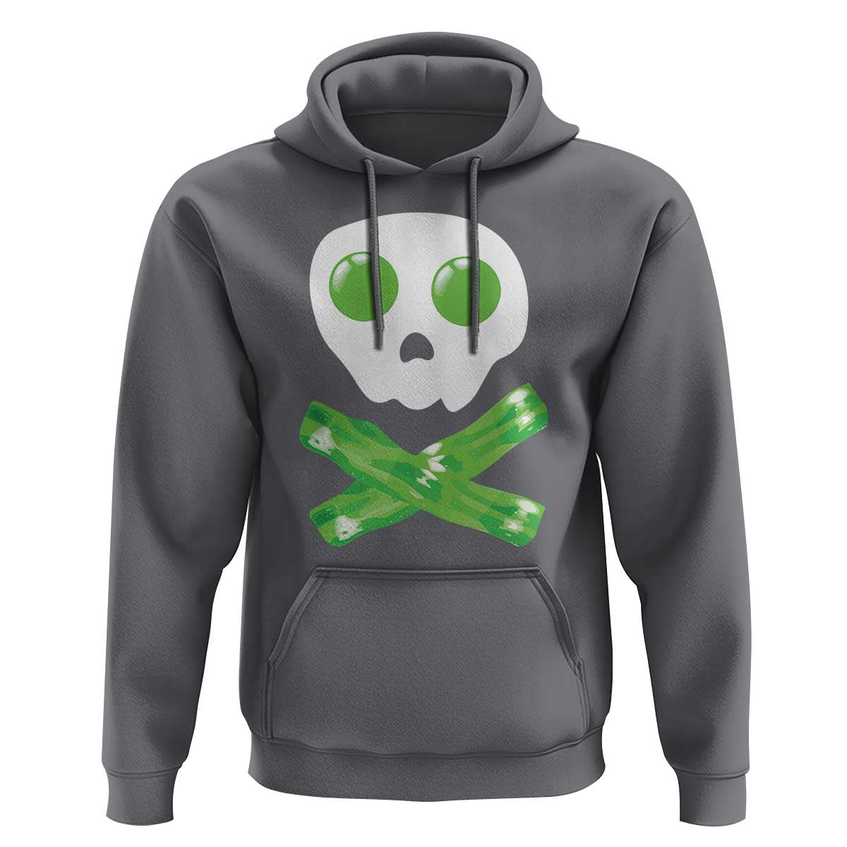 Funny St Patricks Day Hoodie Bacon & Eggs Skull & Crossbones