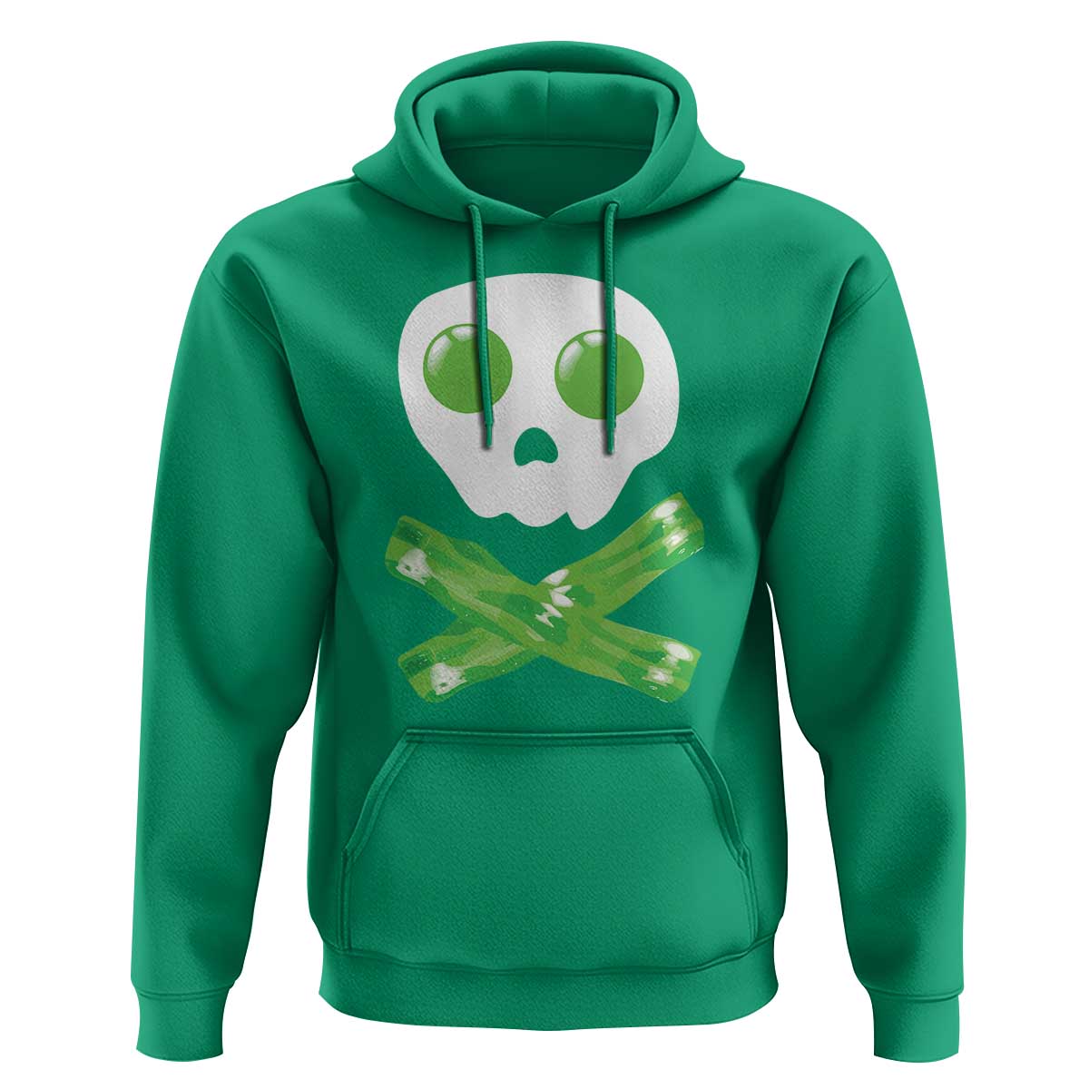 Funny St Patricks Day Hoodie Bacon & Eggs Skull & Crossbones