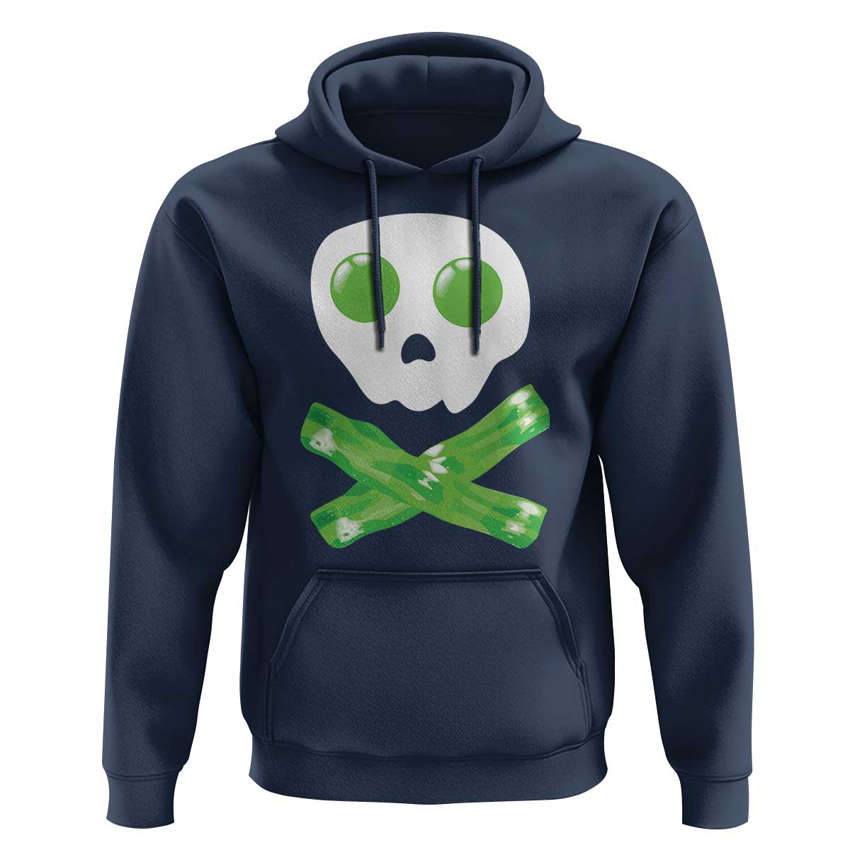 Funny St Patricks Day Hoodie Bacon & Eggs Skull & Crossbones