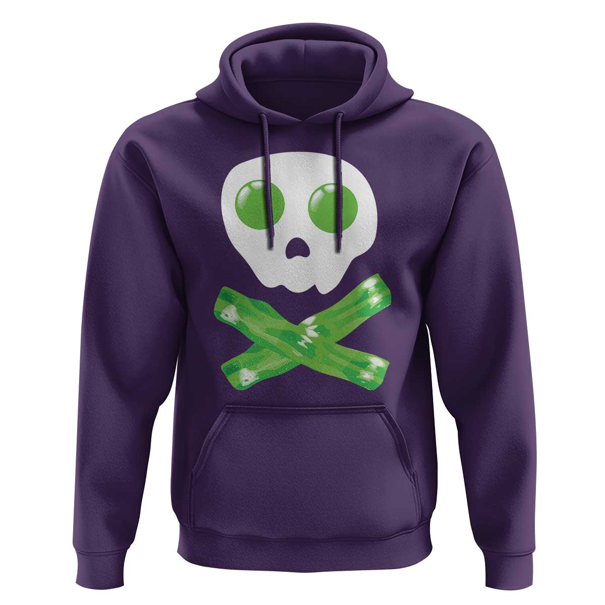 Funny St Patricks Day Hoodie Bacon & Eggs Skull & Crossbones