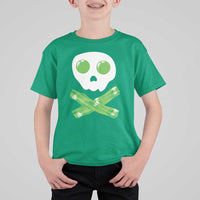 Funny St Patricks Day T Shirt For Kid Bacon & Eggs Skull & Crossbones