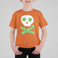 Funny St Patricks Day T Shirt For Kid Bacon & Eggs Skull & Crossbones