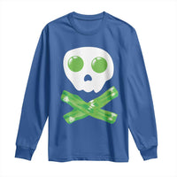 Funny St Patricks Day Long Sleeve Shirt Bacon & Eggs Skull & Crossbones