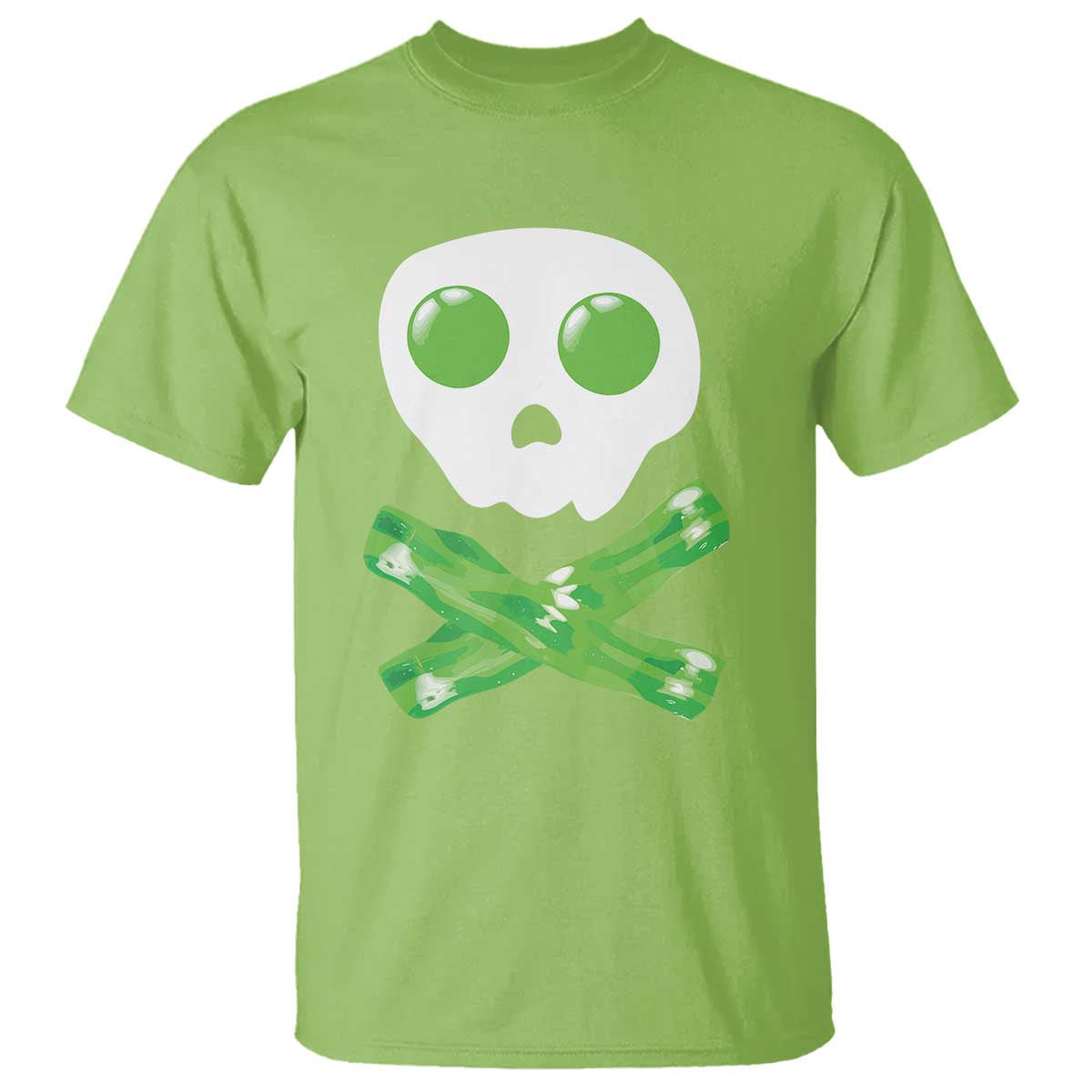 Funny St Patricks Day T Shirt Bacon & Eggs Skull & Crossbones