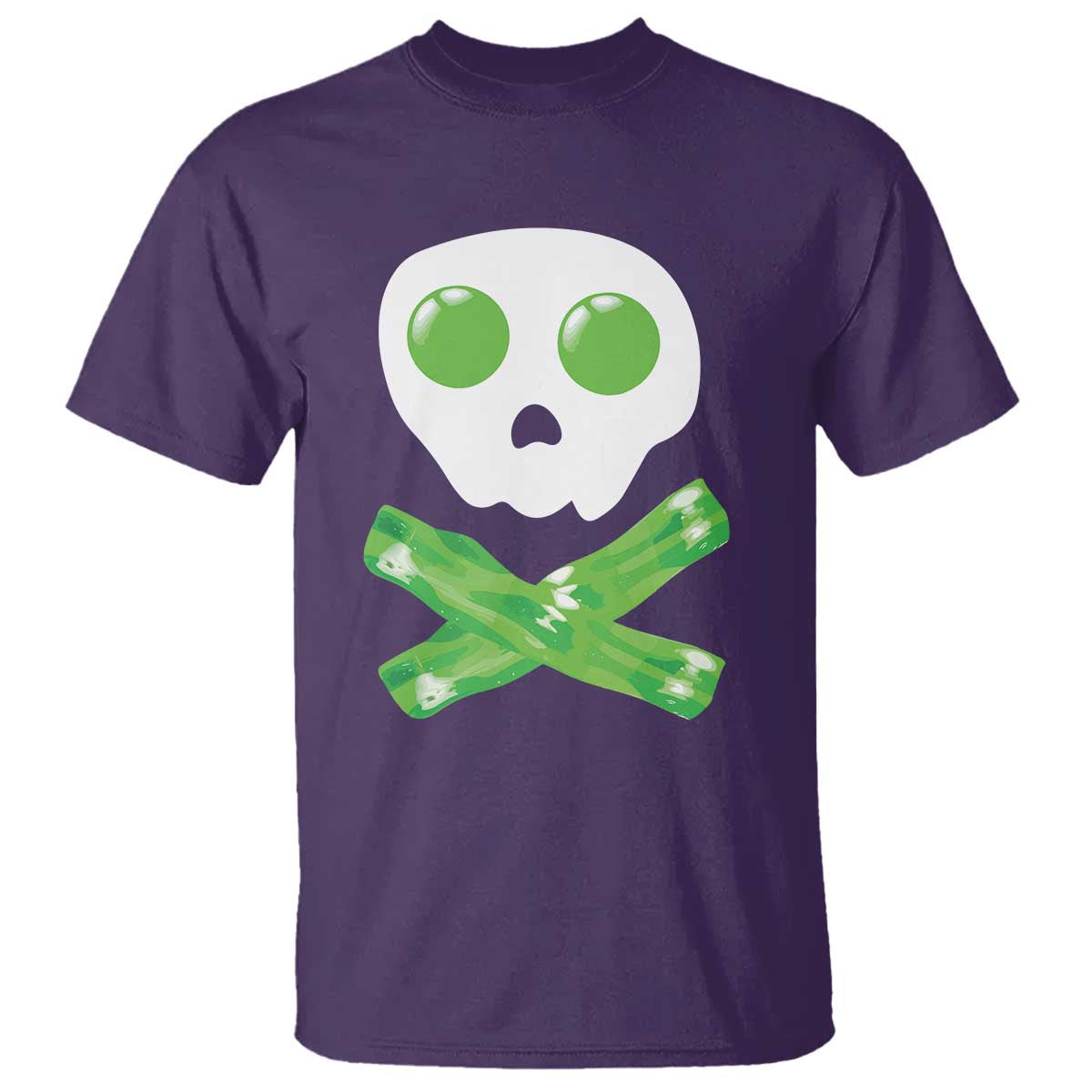 Funny St Patricks Day T Shirt Bacon & Eggs Skull & Crossbones