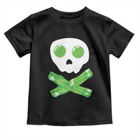 Funny St Patricks Day Toddler T Shirt Bacon & Eggs Skull & Crossbones