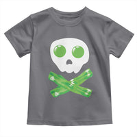 Funny St Patricks Day Toddler T Shirt Bacon & Eggs Skull & Crossbones