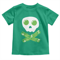 Funny St Patricks Day Toddler T Shirt Bacon & Eggs Skull & Crossbones