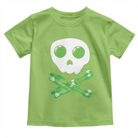 Funny St Patricks Day Toddler T Shirt Bacon & Eggs Skull & Crossbones