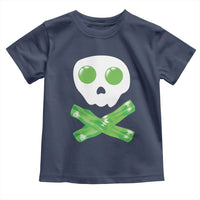 Funny St Patricks Day Toddler T Shirt Bacon & Eggs Skull & Crossbones