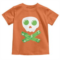 Funny St Patricks Day Toddler T Shirt Bacon & Eggs Skull & Crossbones