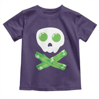 Funny St Patricks Day Toddler T Shirt Bacon & Eggs Skull & Crossbones