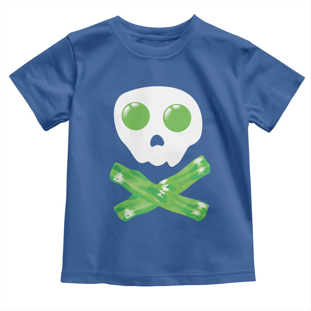 Funny St Patricks Day Toddler T Shirt Bacon & Eggs Skull & Crossbones