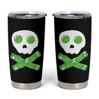 Funny St Patricks Day Tumbler Cup Bacon & Eggs Skull & Crossbones