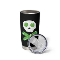 Funny St Patricks Day Tumbler Cup Bacon & Eggs Skull & Crossbones