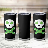 Funny St Patricks Day Tumbler Cup Bacon & Eggs Skull & Crossbones