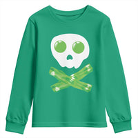 Funny St Patricks Day Youth Sweatshirt Bacon & Eggs Skull & Crossbones