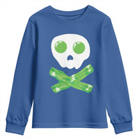 Funny St Patricks Day Youth Sweatshirt Bacon & Eggs Skull & Crossbones