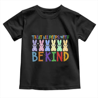Teacher Easter Toddler T Shirt Treat All Peeps With Kindness Funny Bunny