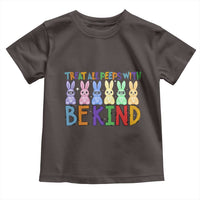 Teacher Easter Toddler T Shirt Treat All Peeps With Kindness Funny Bunny
