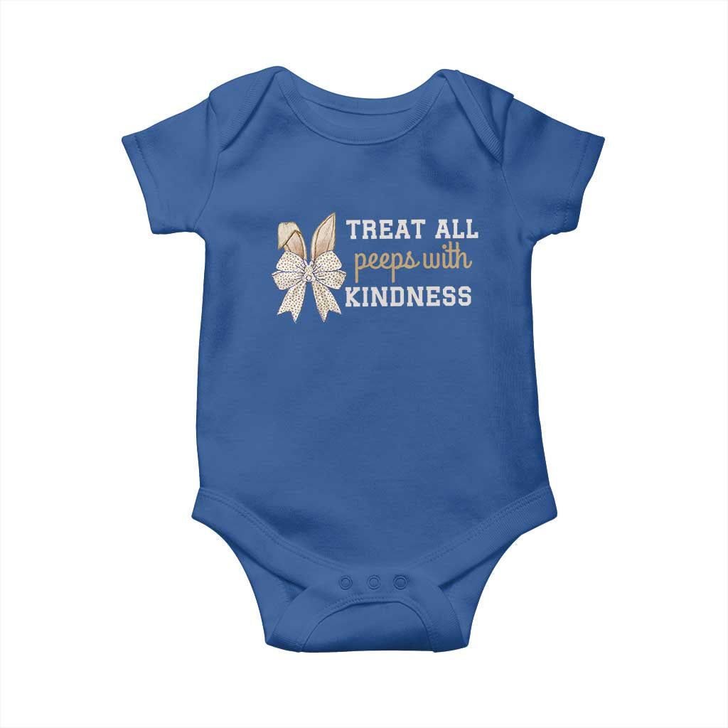 Bunny Coquette Ears Easter Teachers Baby Onesie Treat All Peeps With Kindness