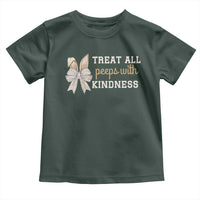 Bunny Coquette Ears Easter Teachers Toddler T Shirt Treat All Peeps With Kindness