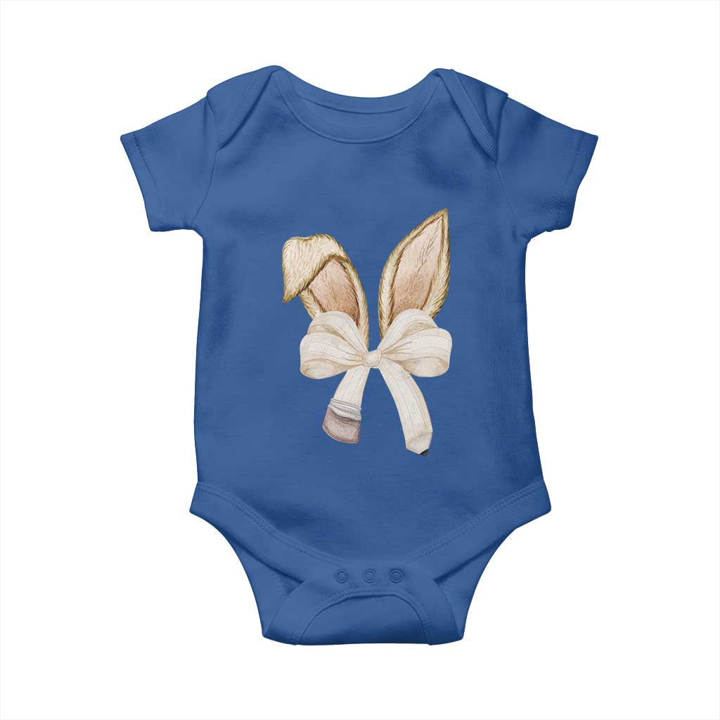Easter Teachers Bunny Coquette Ears Baby Onesie