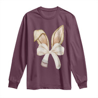 Easter Teachers Bunny Coquette Ears Long Sleeve Shirt