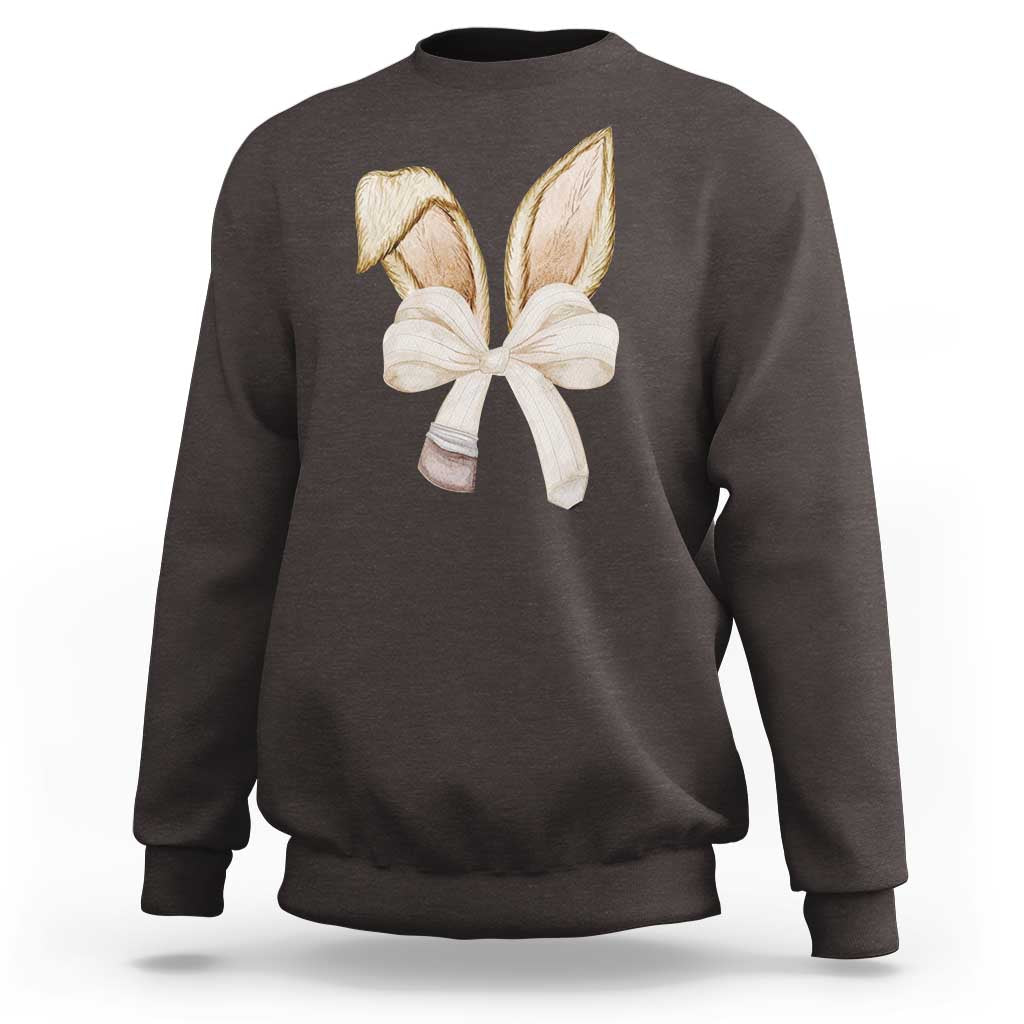 Easter Teachers Bunny Coquette Ears Sweatshirt