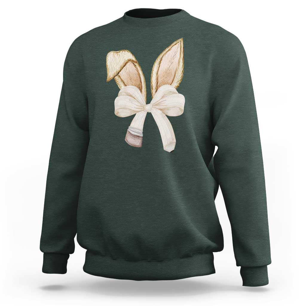 Easter Teachers Bunny Coquette Ears Sweatshirt